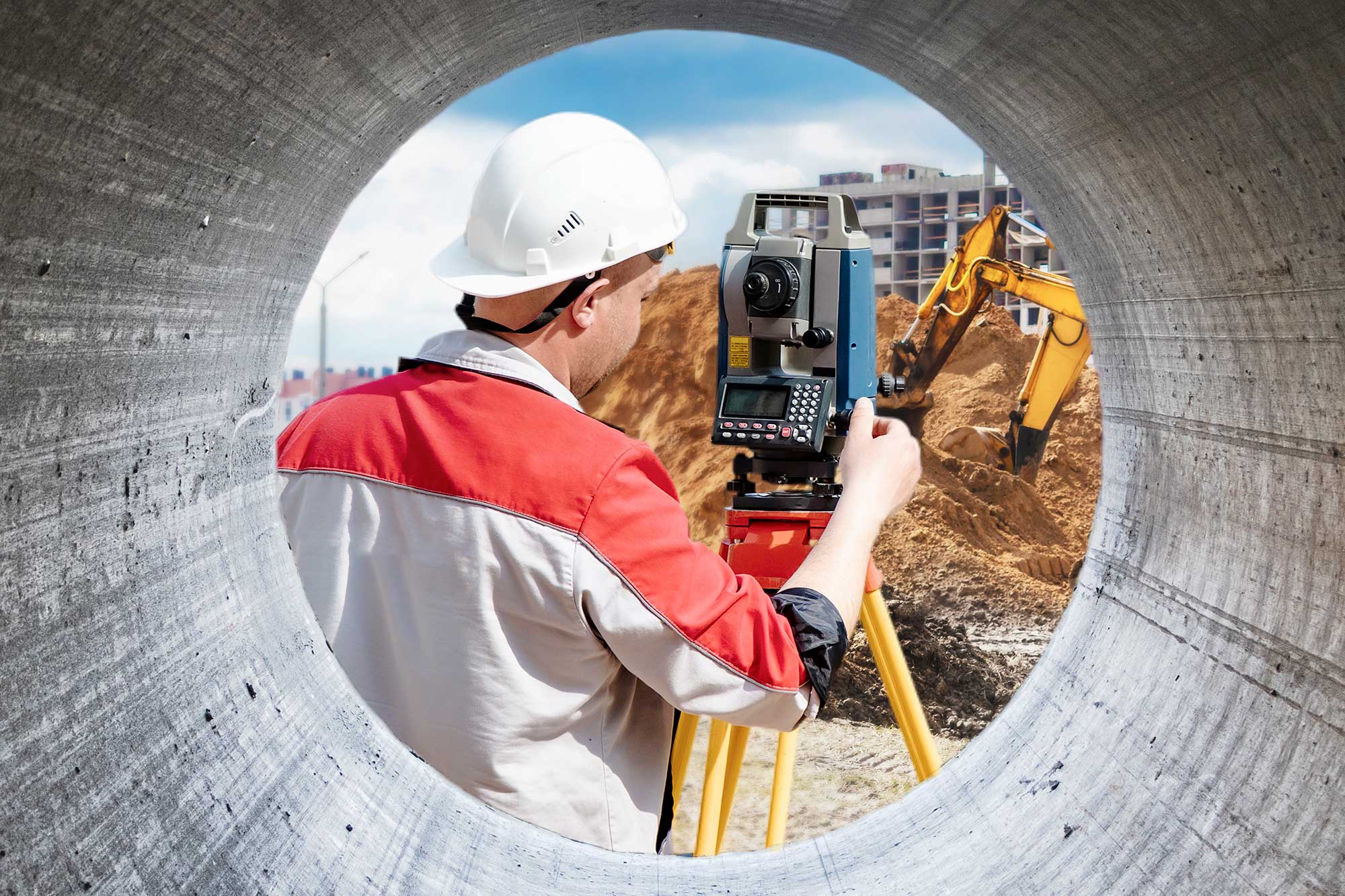 Engineer-Working-With-Theodolite-Transit-Equipment-Road